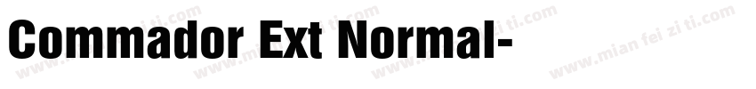 Commador Ext Normal字体转换